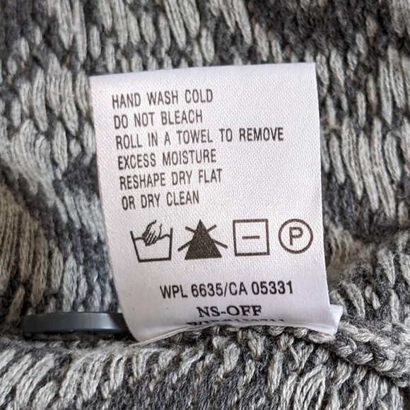 Woolrich Sweater Vest Women's Charcoal Heather Cotton Cable Knit Size L. - Picture 11 of 15